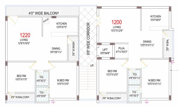  sloka-meadows Sloka Meadows Cluster Plan For Typical Floor Plan