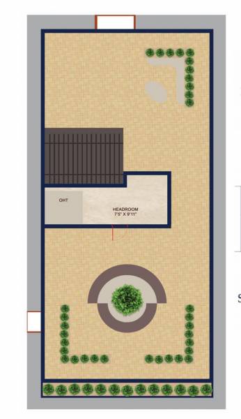  twin Plot No 99 And 100  Cluster Plan For Terrace Floor