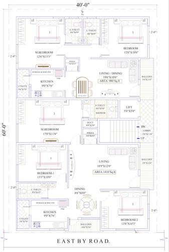  golden-enclave Golden Enclave Cluster Plan from 1st to 5th Floor