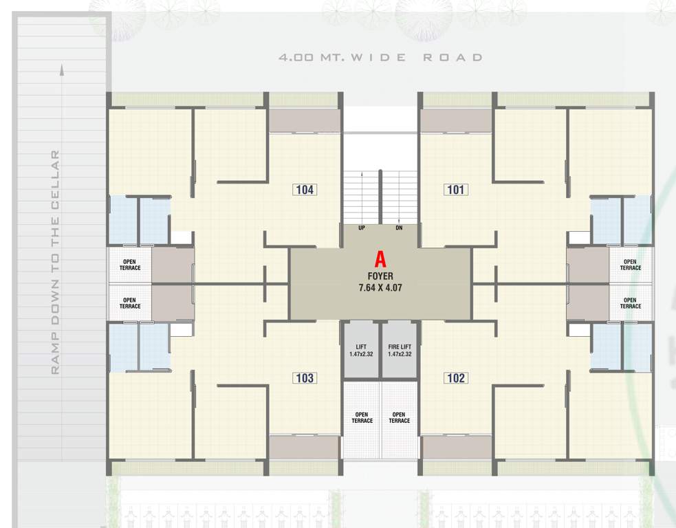  harihar avenue Harihar Avenue Cluster Plan for 1st Floor