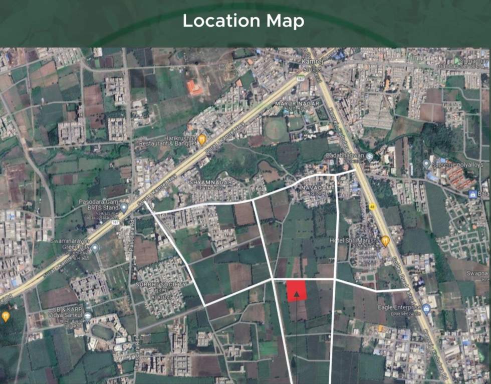 nidhivan Location Plan