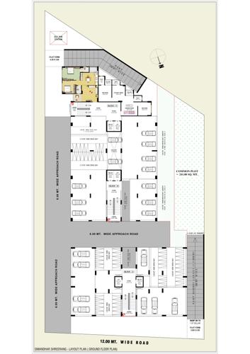 simandhar-shreerang Block A , Block B, Block C Cluster Plan for ground Floor