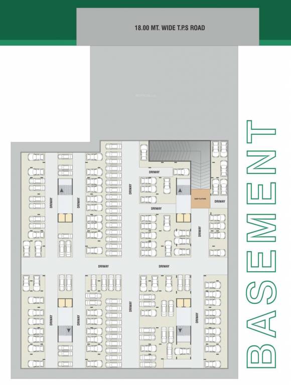  aangan sky Block A to D Cluster Plan for Basement Floor