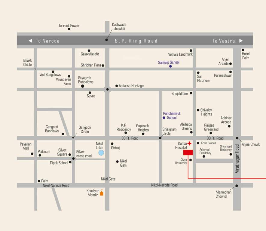  sahitya heaven Location Plan
