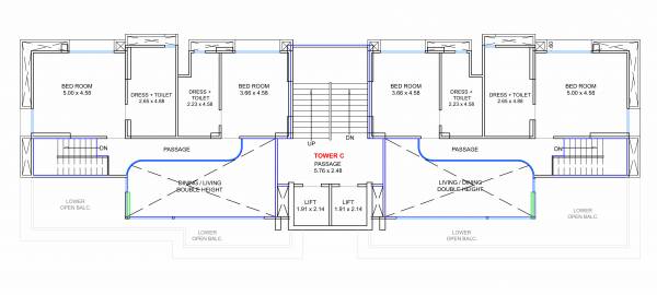  casa-cielo Tower C Cluster Plan