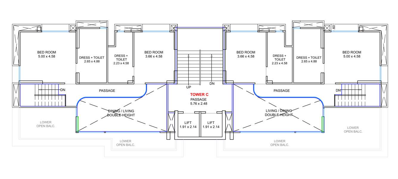  casa cielo Tower C Cluster Plan