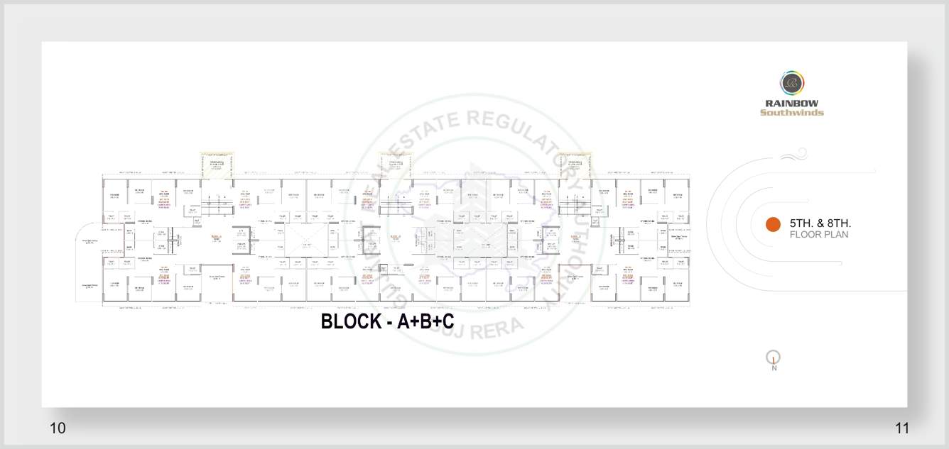  rainbow south wind Block A, Block B, Block C 5th And 8th  Cluster Plan