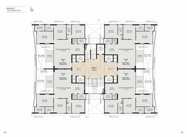 the-sparkle Block B Cluster Plan for 1st Floor