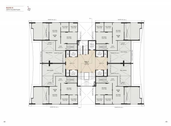  the-sparkle Block B Cluster Plan for 20th Floor