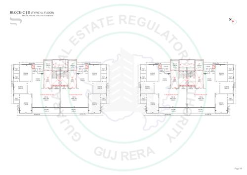 Tower C and D Cluster Plan from 3rd , 5th, 7th, 9th, 11th and 13th Floor megh-malhar-indigo Tower C and D Cluster Plan from 3rd , 5th, 7th, 9th, 11th and 13th Floor