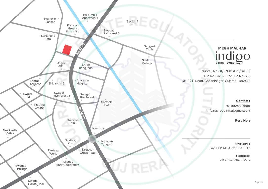 megh malhar indigo Location Plan