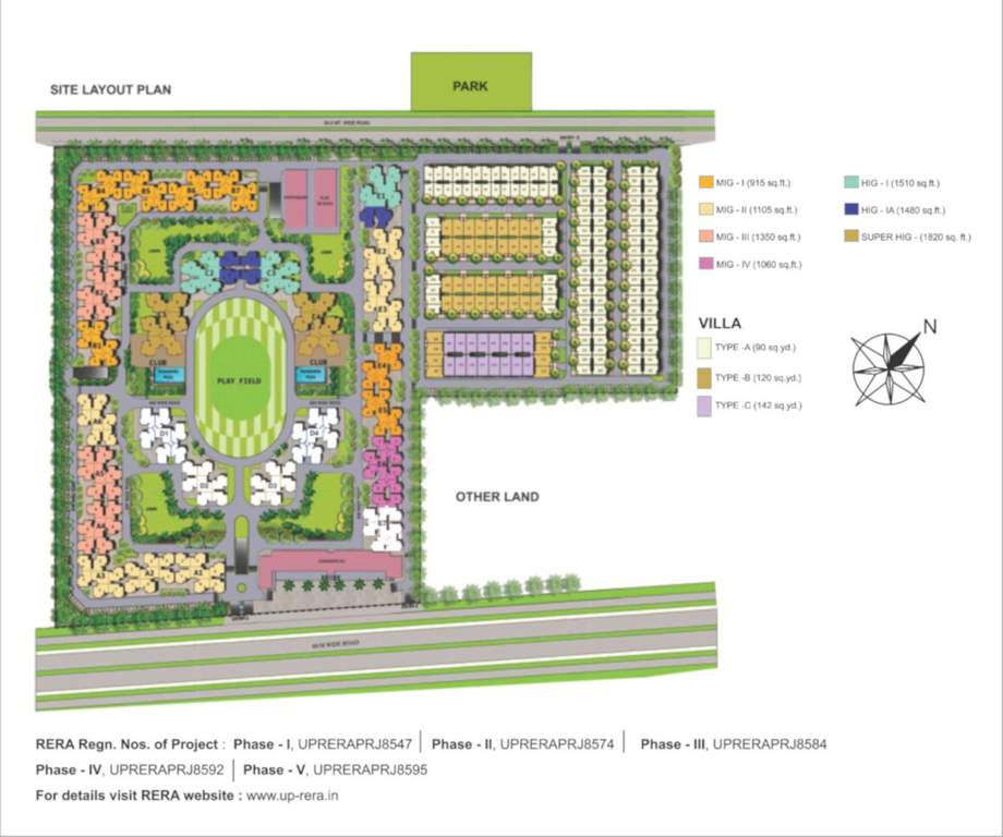 greens ii tower e1 to e4 Master Plan
