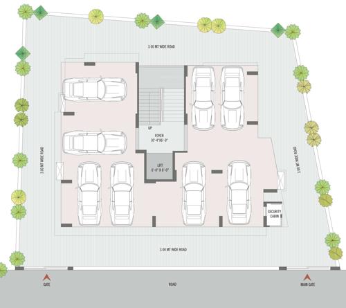  shyam-parijat-3 Shyam Parijat 3 Cluster Plan For Ground Floor