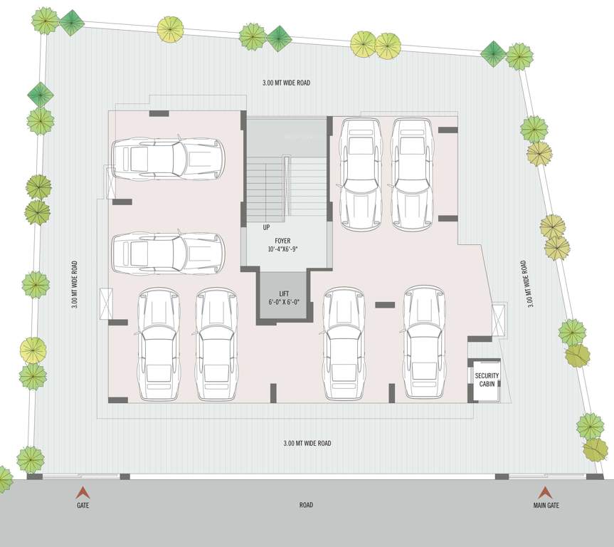  shyam parijat 3 Shyam Parijat 3 Cluster Plan For Ground Floor