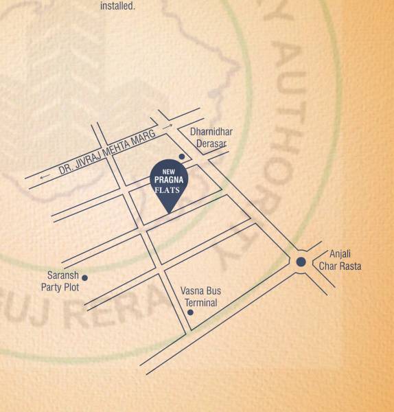  new-pragna-flats Location Plan