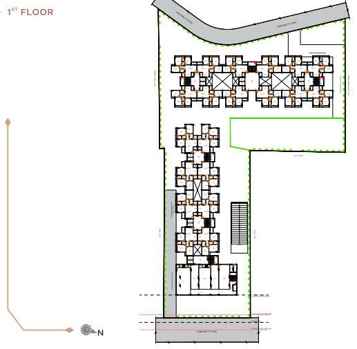  palm jumeirah Tower A B C D E F Cluster Plan for 1st Floor