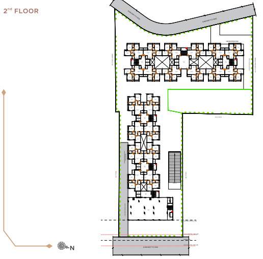  palm jumeirah Tower A  B C D E F Cluster Plan for 2nd Floor