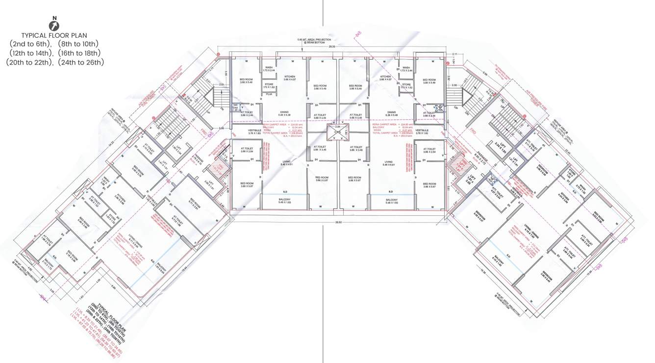 karma rio 29 A Cluster Plan from 2nd to 26th Floor