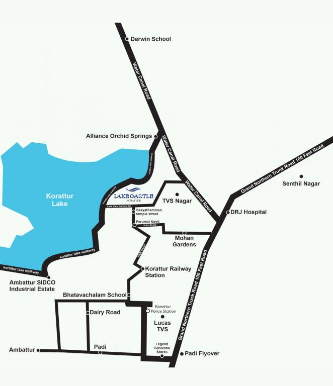  lake castle Location Plan