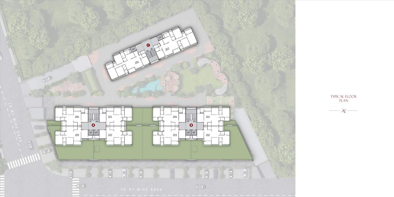  shagun seleste Block A, B And C Cluster Plan from 1st to 12th Floor