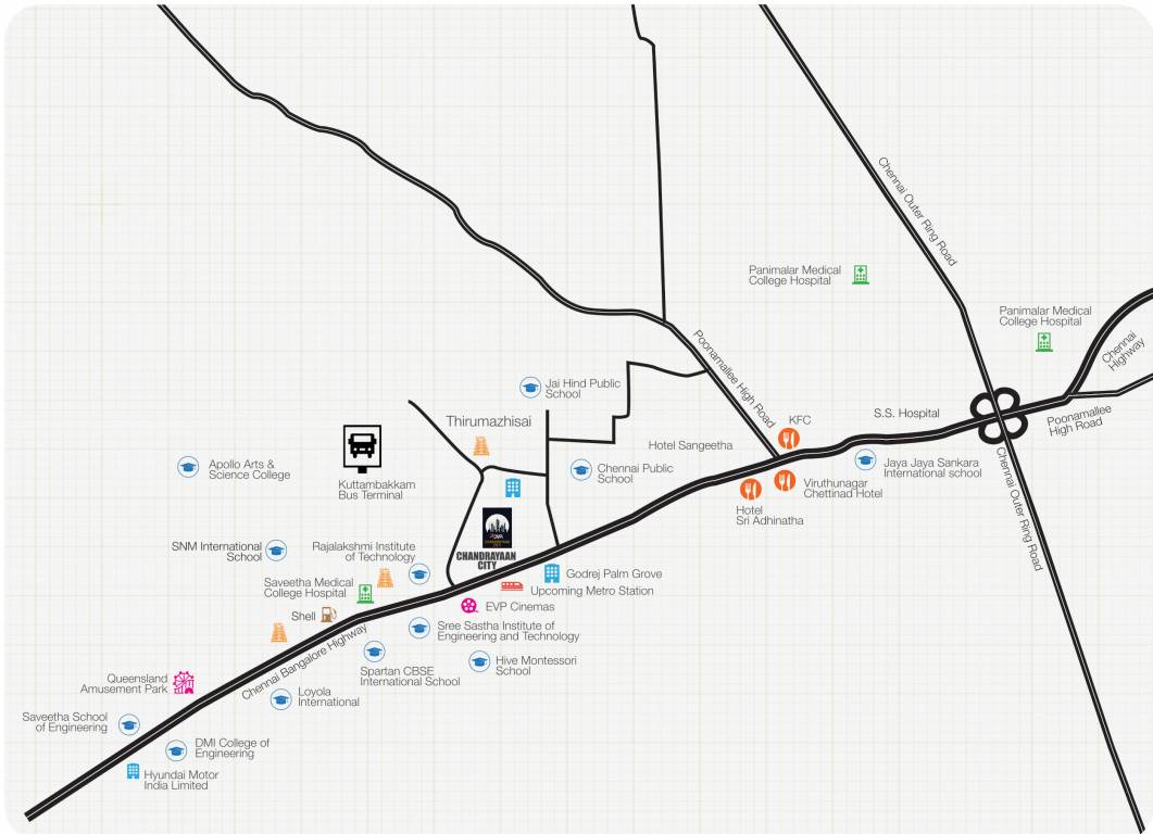  chandrayaan city Location Plan