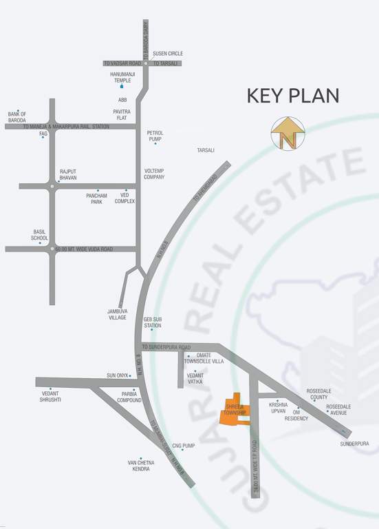 shreeji township Location Plan
