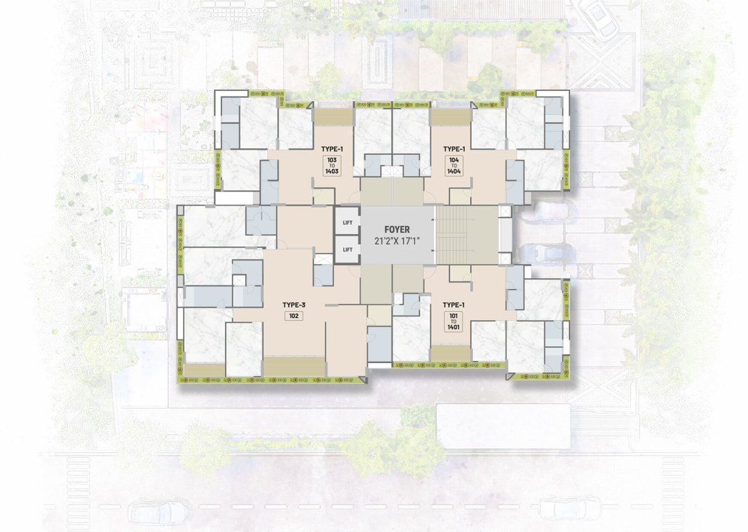  sky heights Block A Cluster Plan