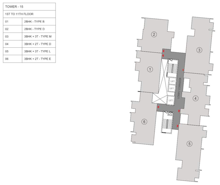 trimaya Tower 15 Cluster Plan From 1st To 11th Floor
