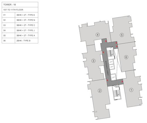 Tower 18 Cluster Plan From 1st To 11th Floor trimaya Tower 18 Cluster Plan From 1st To 11th Floor