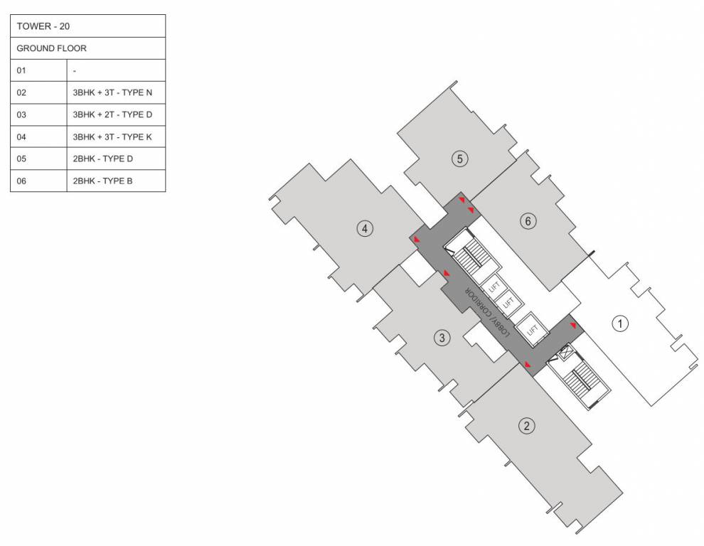 trimaya Tower 20 Cluster Plan For Ground Floor