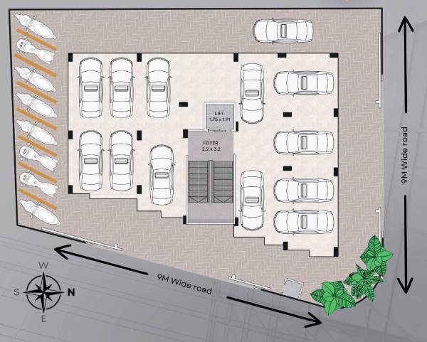  serenity-10 Serenity 10 Cluster Plan For Ground Floor