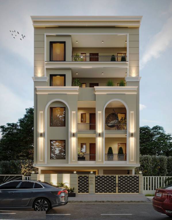  luxury builder floor Elevation