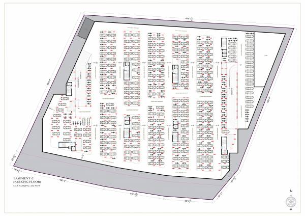  legacy-west Block A To Block D Basement 2 Cluster Plan