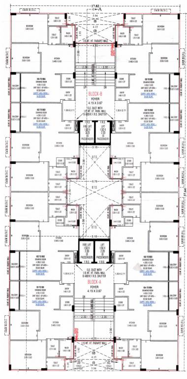  shyam paradise Block A And B Cluster Plan