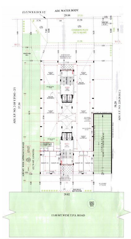 shyam paradise Block A And B Cluster Plan For Typical Floor