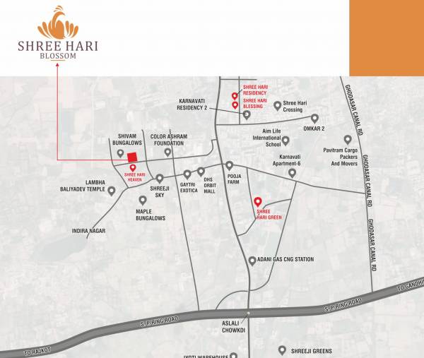  shree-hari-blossoms Location Plan
