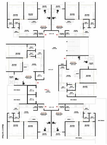 Block C Cluster Plan For 1st Floor keshavam-heights Block C Cluster Plan For 1st Floor