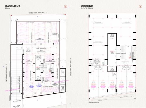  pragatya-siddhi Block A Cluster Plan for ground Floor And Basement Floor 