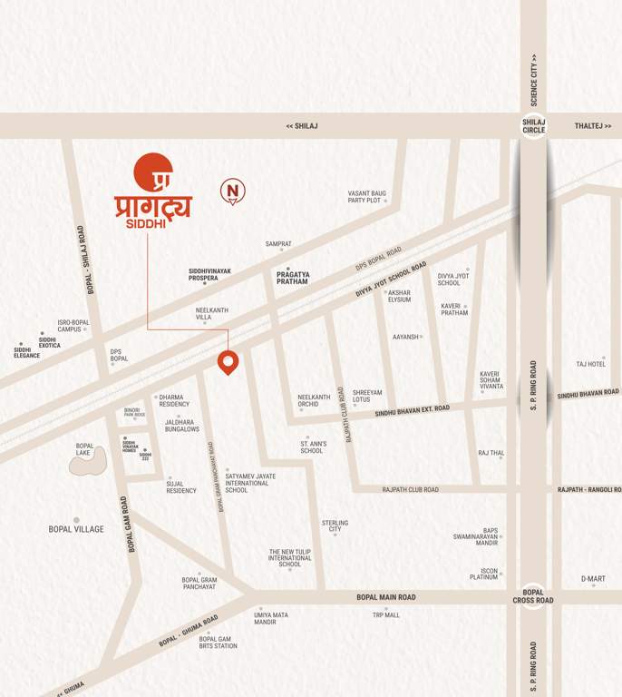  pragatya siddhi Location Plan