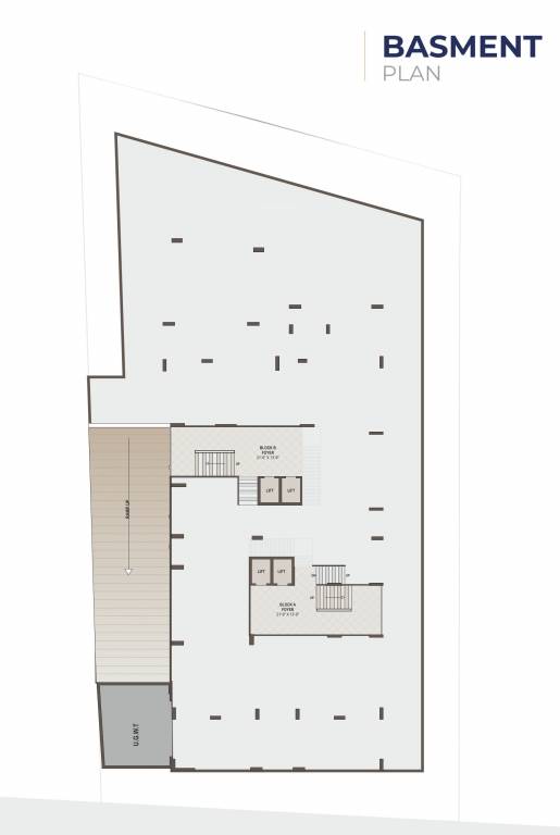  bhavya elan Block A And B Cluster Plan for Basement Floor