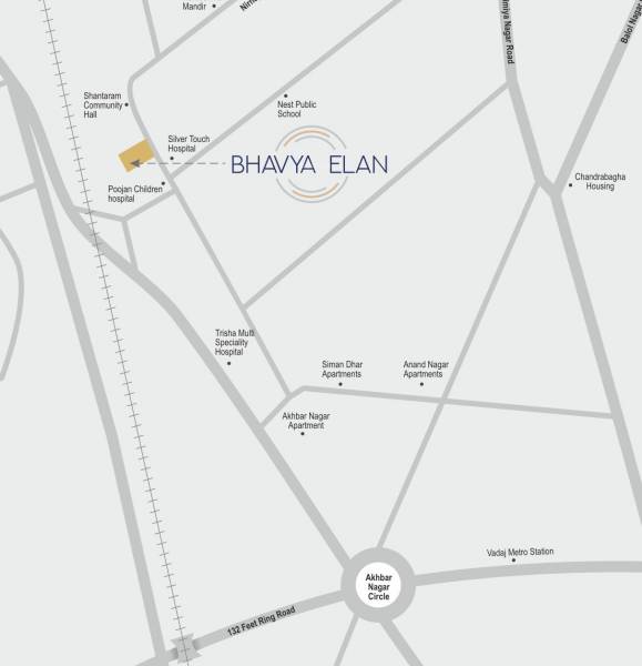  bhavya-elan Location Plan