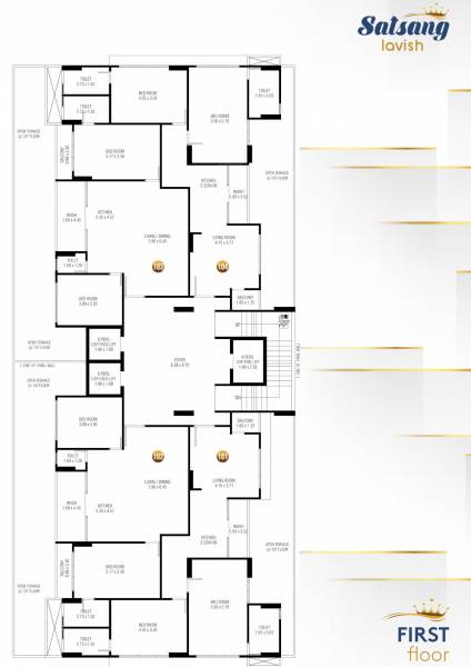  satsang-lavish A Cluster Plan For 1st Floor