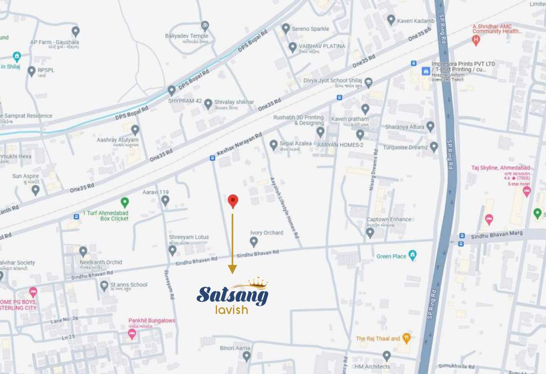  satsang lavish Location Plan