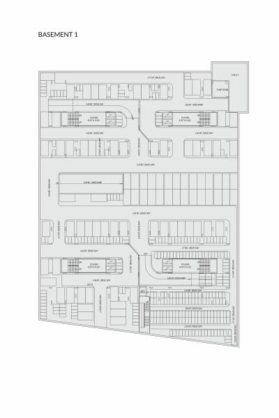  sourish Block A  To Block D Basement 1 Cluster Plan
