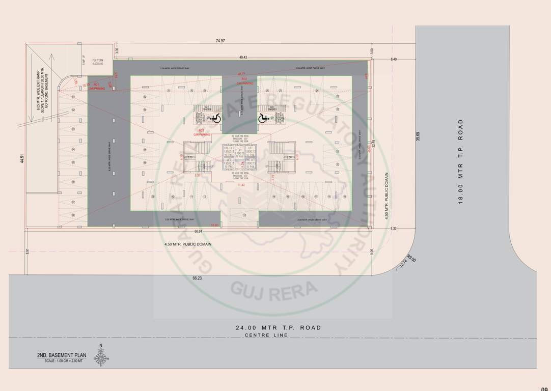 advaita Block A Cluster Plan for Basement 2