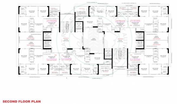  aaditya-two A, B Cluster Plan For 2nd Floor