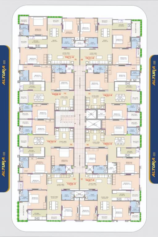  altura 3 Block 1 Typical Cluster Plan