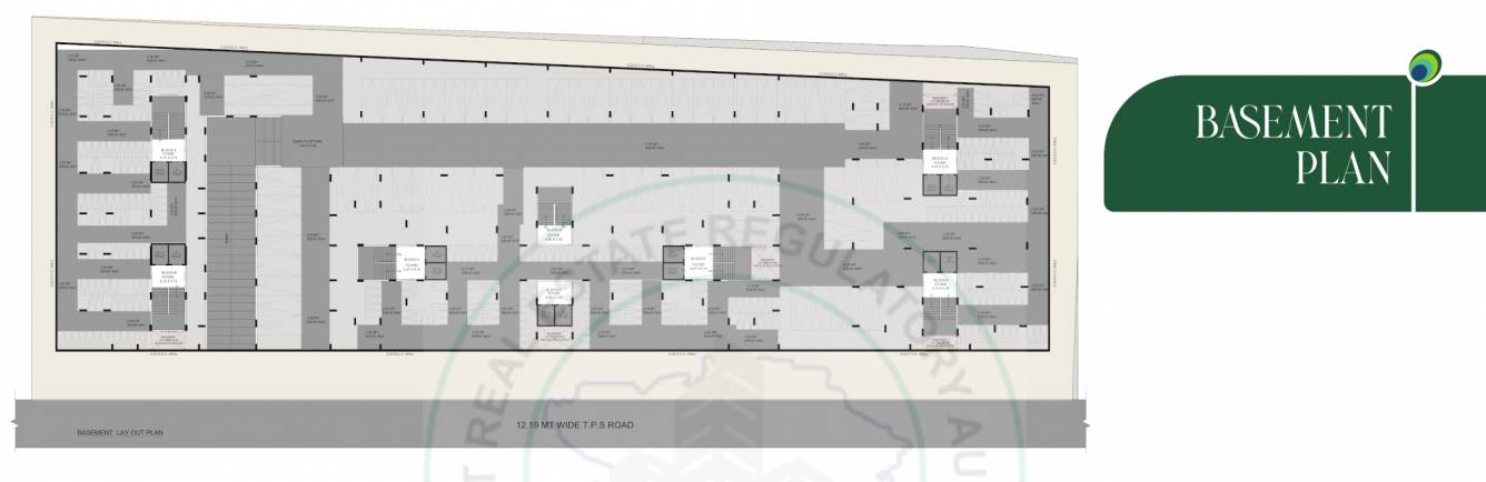  vrundavan heights Tower A, B, C, D, E, F & G Basement Cluster Plan