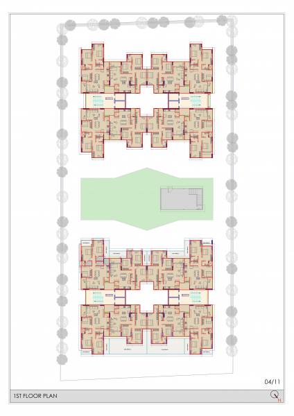  deshna Block A  To Block D Cluster Plan for 1st Floor