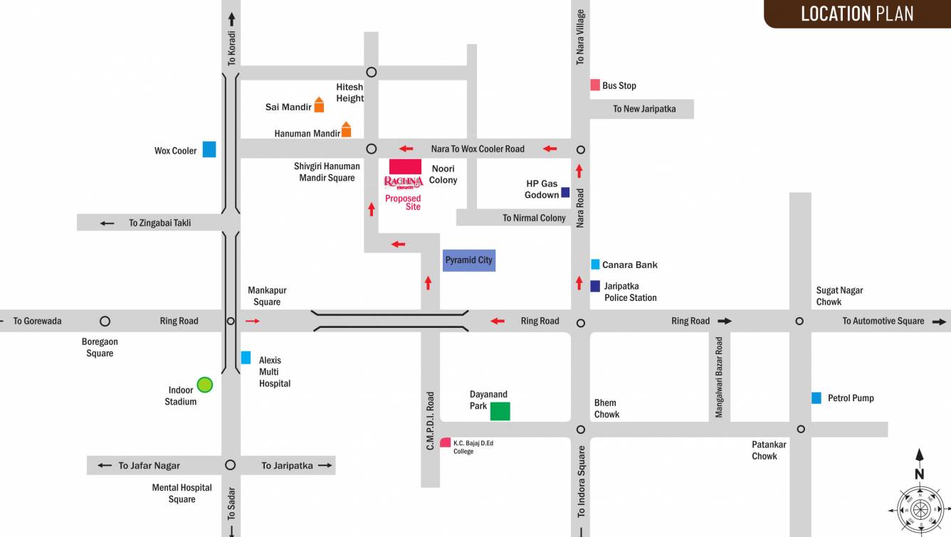 rachna heights Location Plan